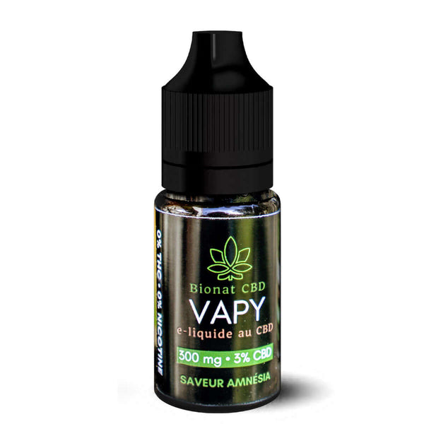 Le meilleur E-liquide CBD Vape bio saveur Amnsia 3 % CBD (300 mg) Le meilleur E-liquide CBD Vape bio saveur Amnsia 3 % CBD (300 mg)